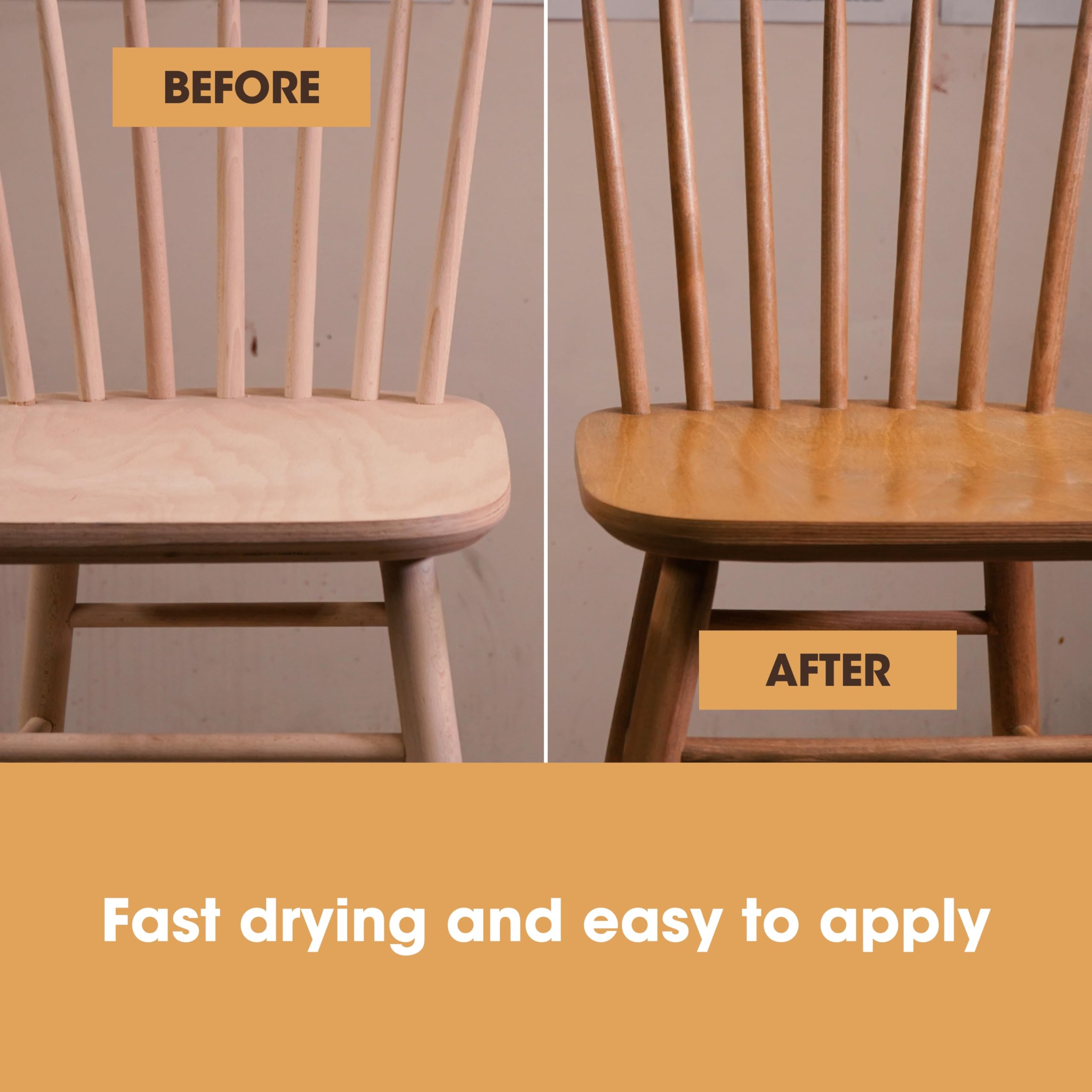 Furniture Clinic Wood Stain (Tester Kit) – Fast Drying, Highly Concentrated, and Easy-to-Apply Wood Stain for All Indoor & Outdoor Wood – Water Based & Non-Toxic – 12 Colours – Packaging May Vary