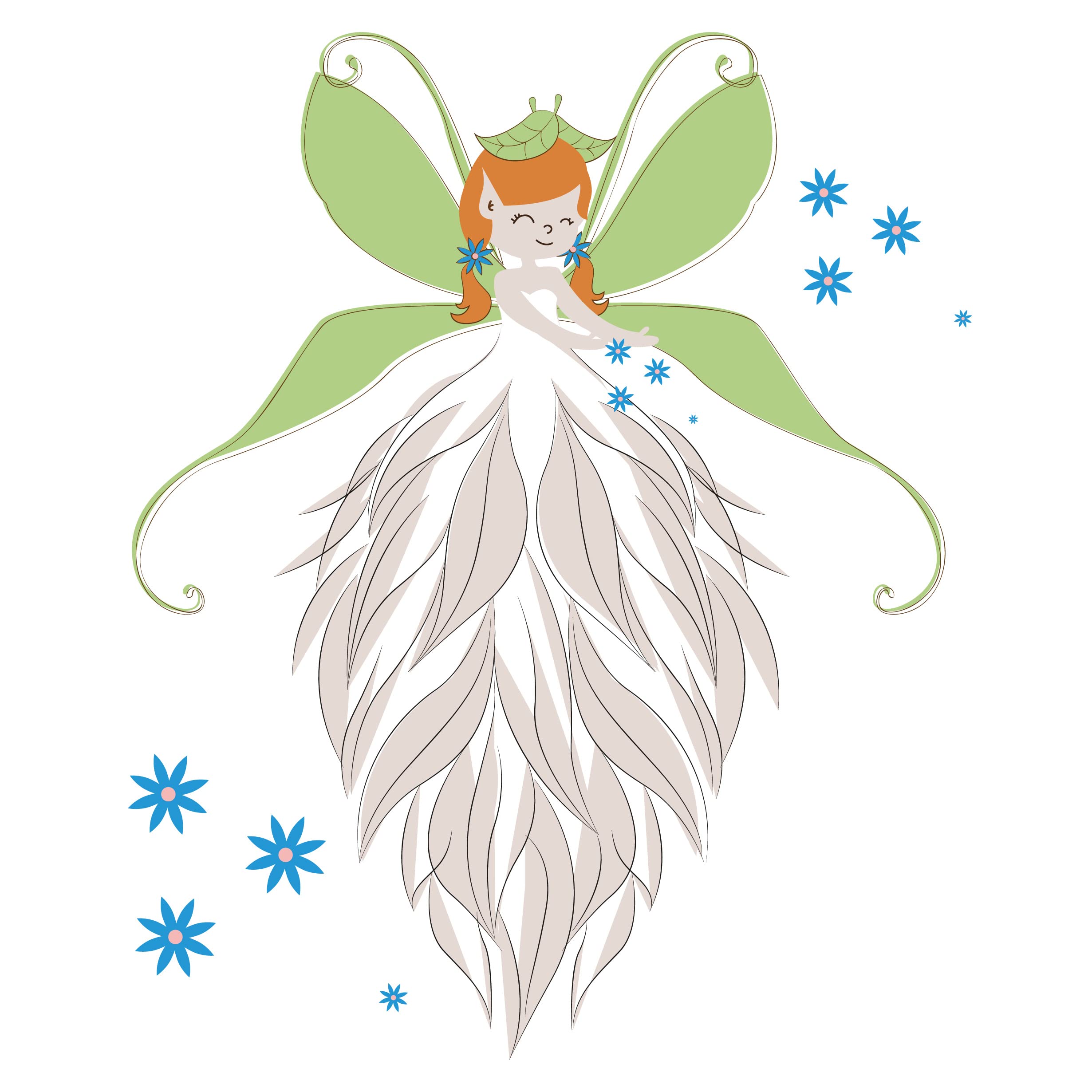 woopme Angel Girl Wall Stickers Home House Living Room Bedroom Girls Kids Hall Printed Wall Decoration Stickers L X H 42 X 50 Cm