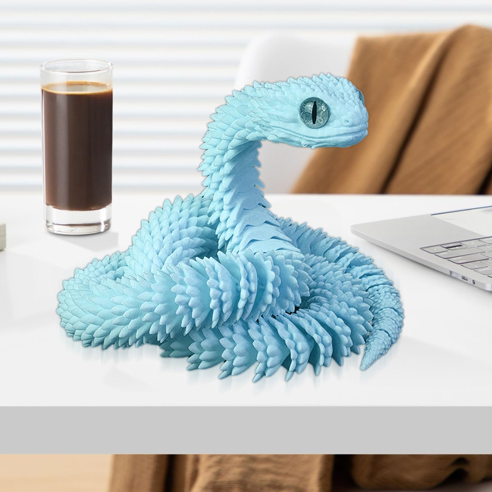 Serpiente Articulada De Impresión 3D – Figura De 75 Cm De Longitud, Diseño Realista Con Escamas Detalladas, Ideal Para Decoración, Bromas Y Regalos Originales