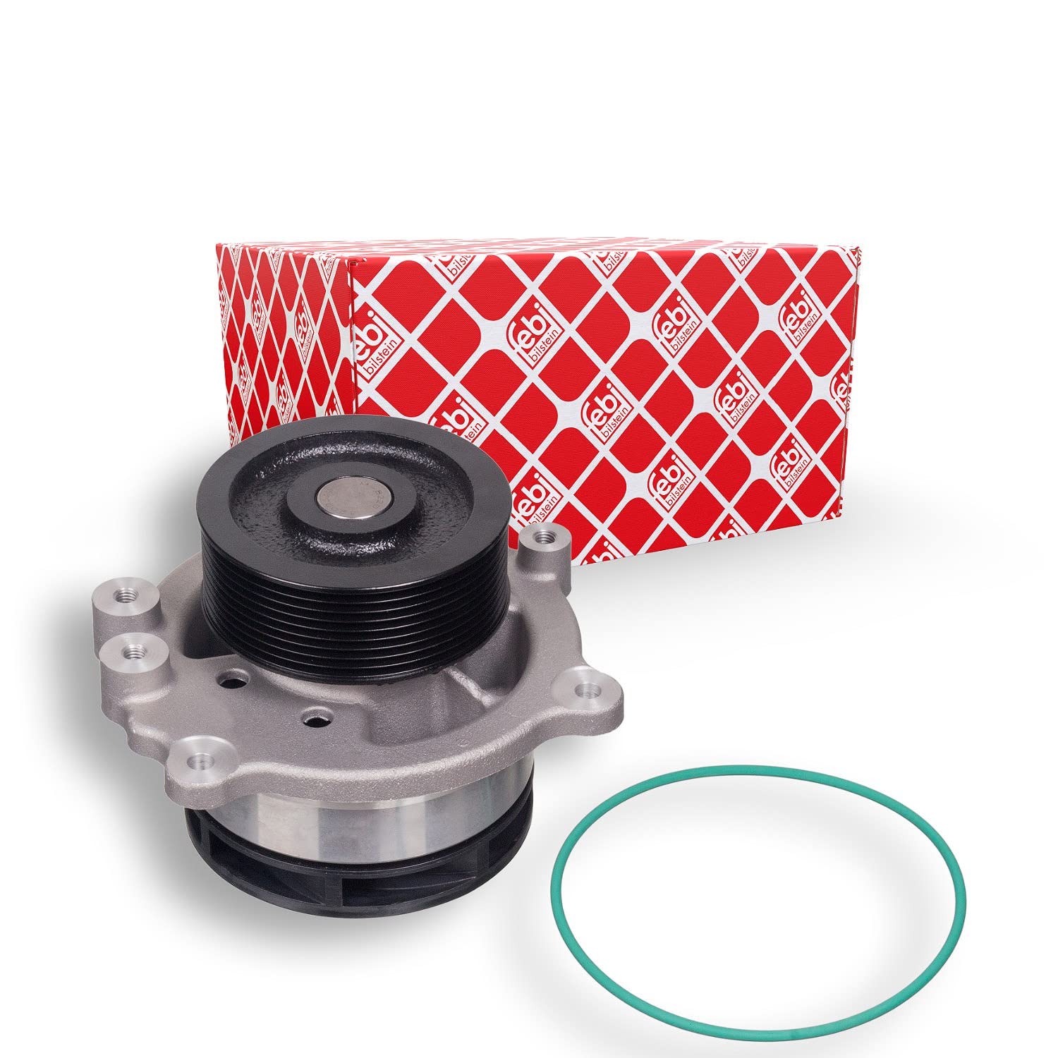 FEBI 31737 Engine Cooling Water Pump Aluminium With Gaskets/Seals Fits DAF