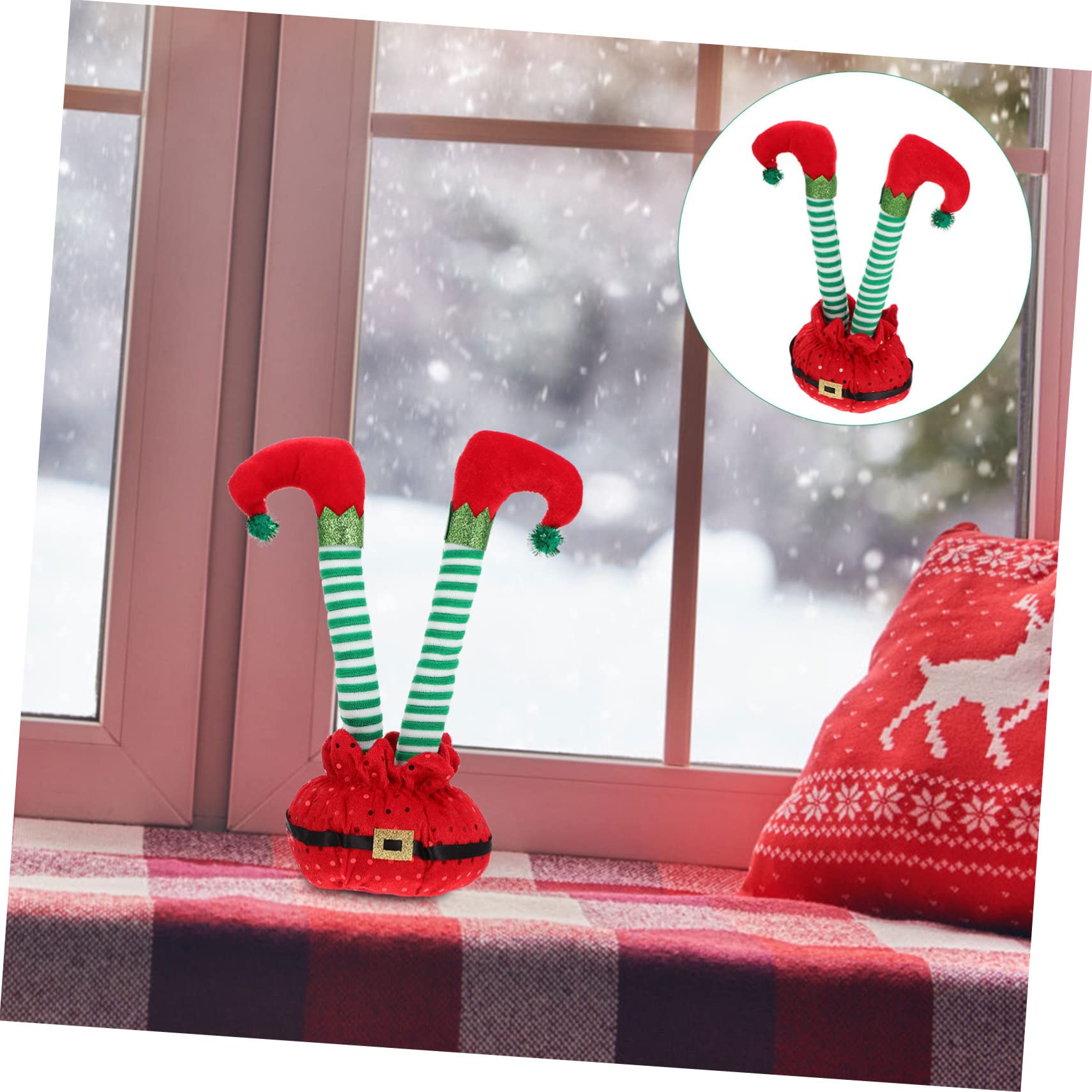 PRETYZOOM 3 Pezzi Di Ghirlanda Natalizia Ad in Cotone Decorazione Da Tavolo Per Feste Di Natale