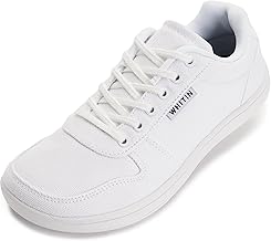 WHITIN Wide Toe Box Barefoot Sneakers for Women | Lightweight Canvas Minimalist Shoes