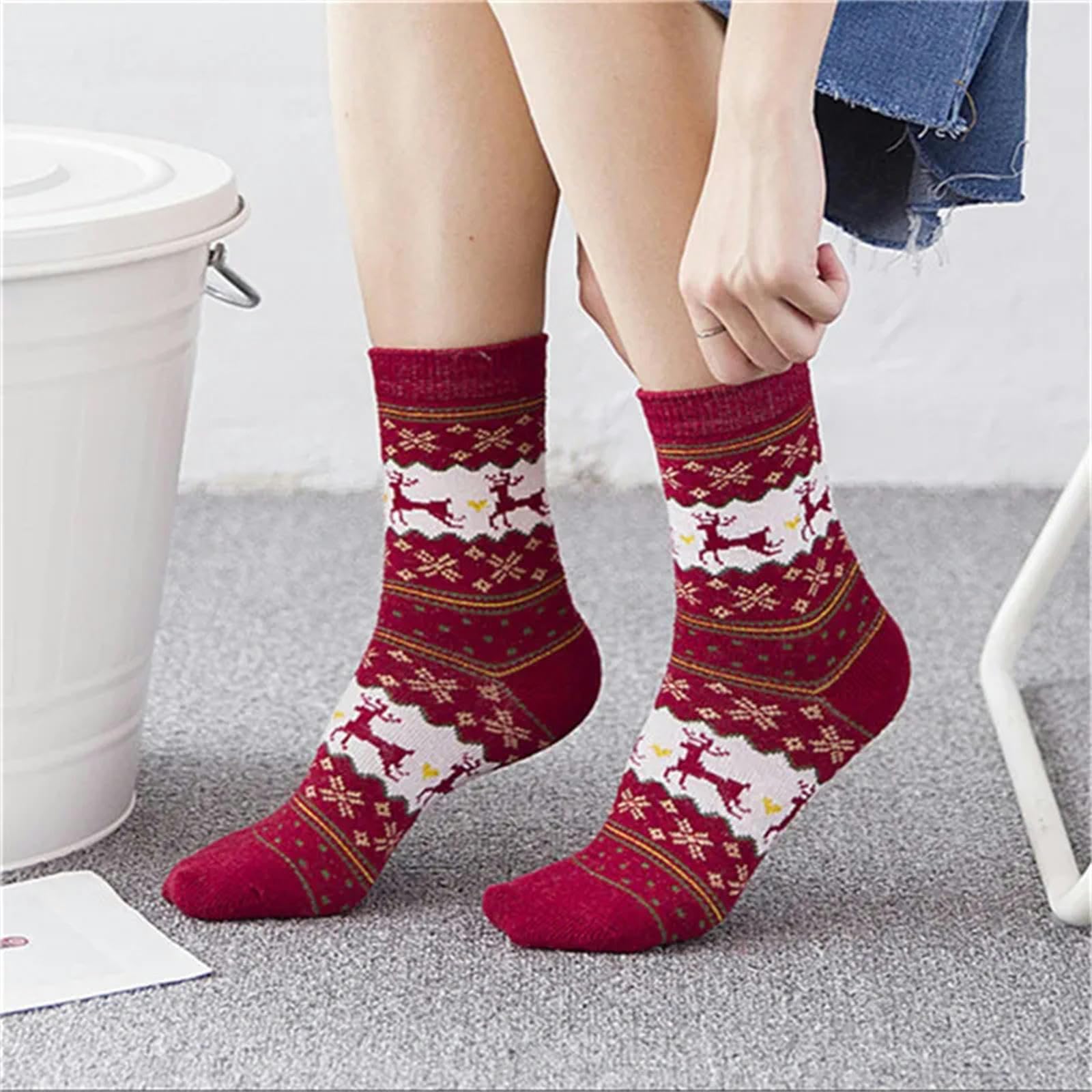 Calzini Calzini Natalizi Da Donna Autunno Inverno Calzini Caldi Soffici Donne Donne Adorabili Calzini Per Animali Adorabili