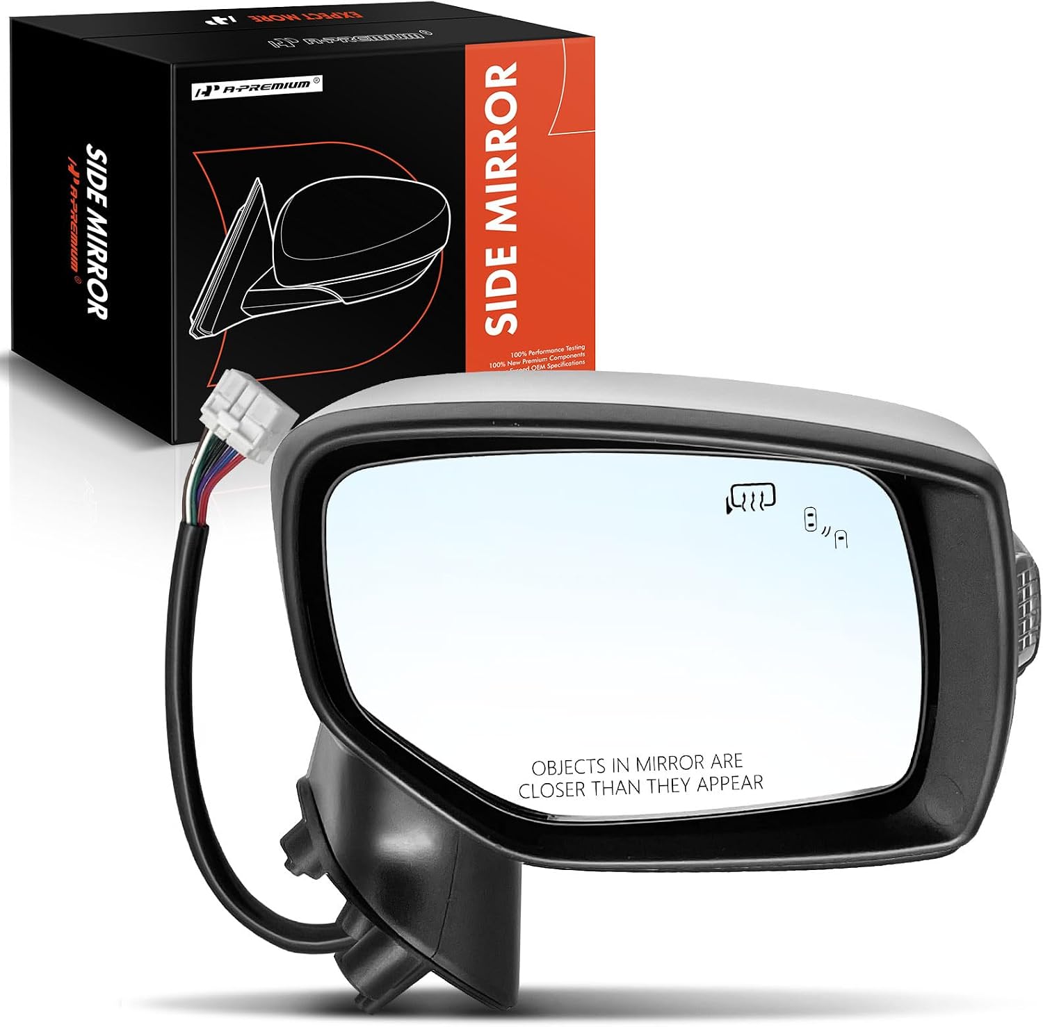 A-Premium Right Passenger Power Door Mirror for Subaru Outback/Legacy (2015–2017) with Heated Glass Turn Signal Blind Spot Detection