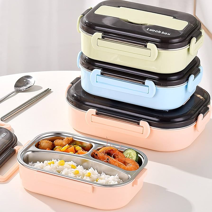 Amazon | LIZEALUCKY 弁当用ランチボックス 3つの