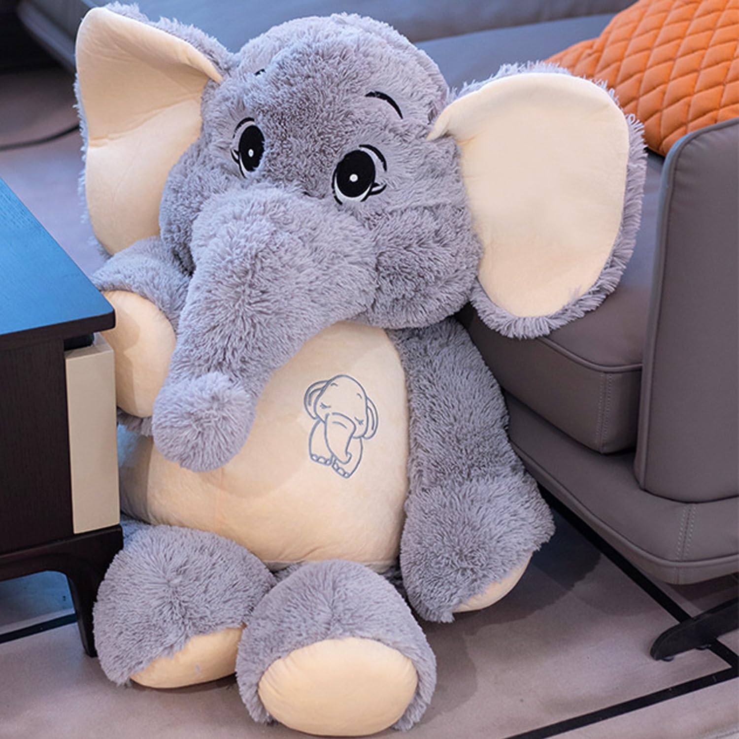 Elephant Stuffed Animal 21'',Large Stuffed Elephant Plush Toy,Soft Huggable Cute Elephant Plush Toy for Girls Boys Kids Babies,Gifts for Birthday Mother's Day Christmas