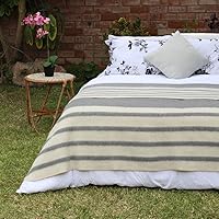 Vista 42 de Thick Alpaca Wool Blanket – Heavyweight Alpaca Wool Blanket for Camping Outdoors or Using Indoors Soft Peruvian Alpaca Wool Blankets