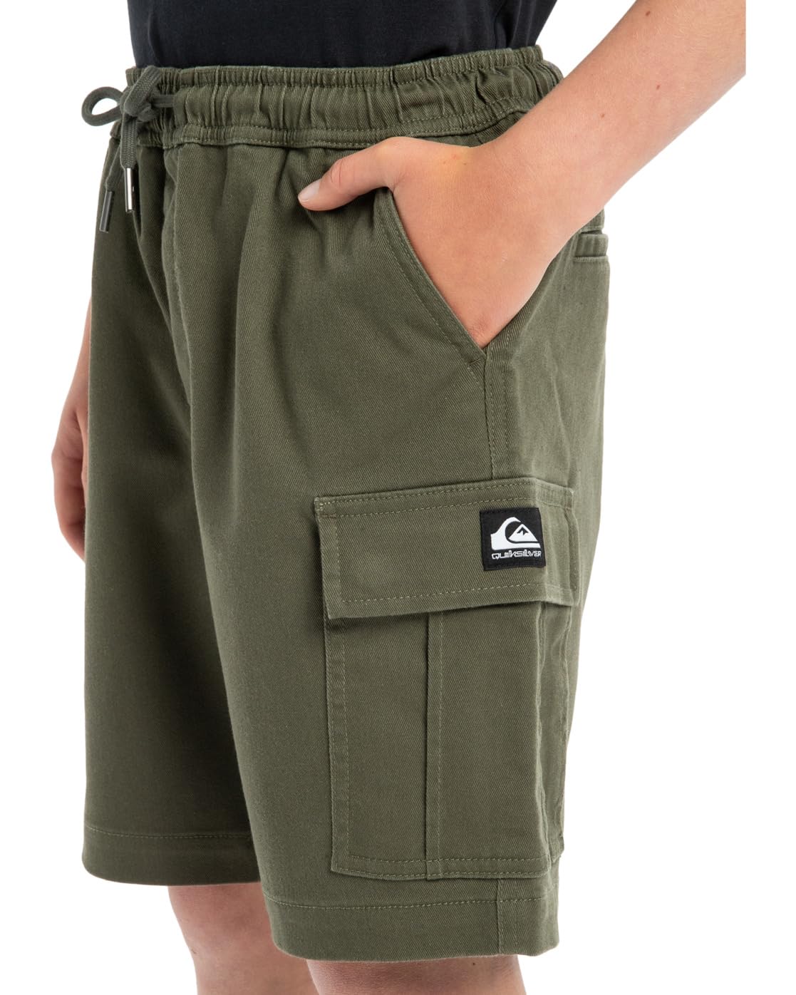 Quiksilver Short Taille élastique Taxer Cargo Youth Marron 12