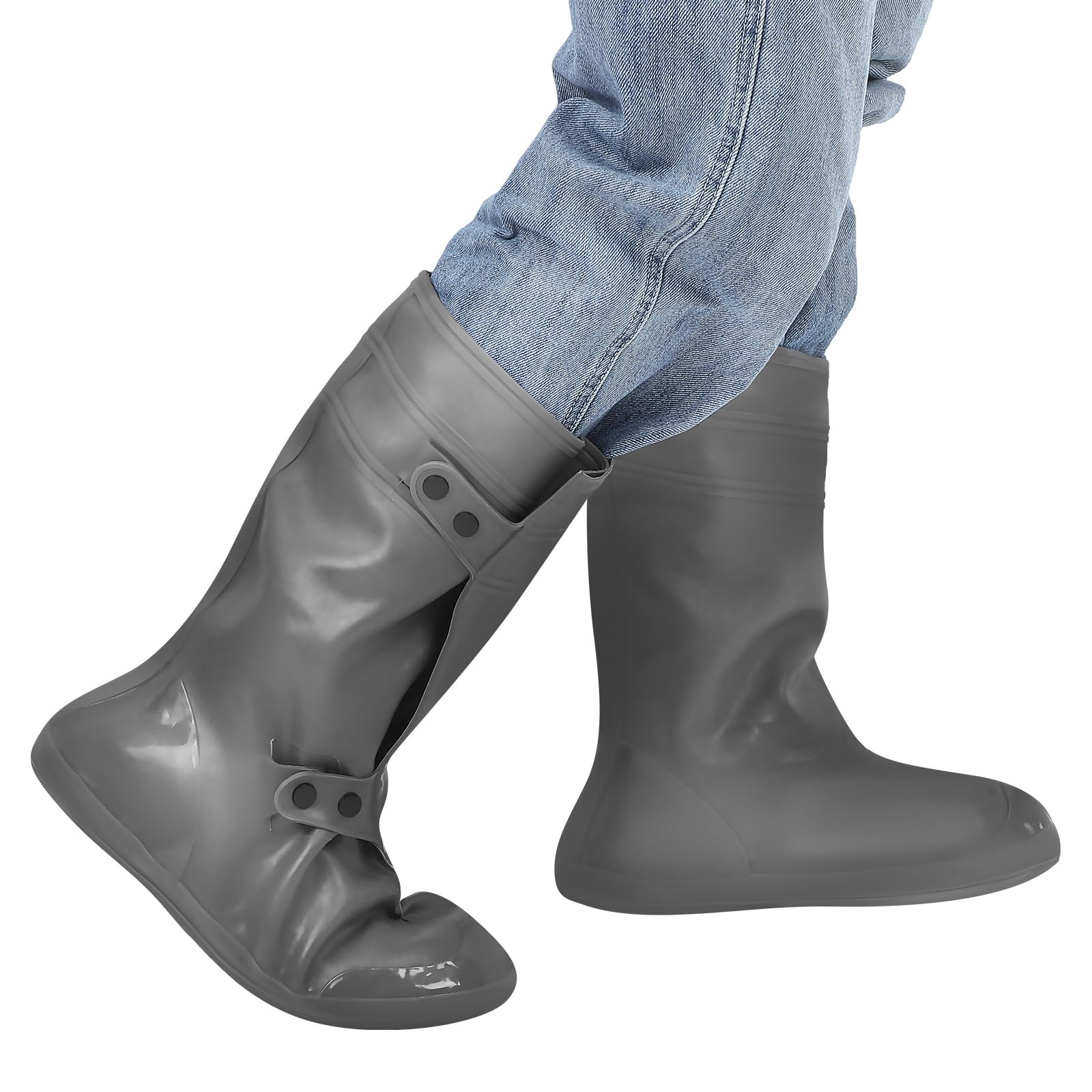 Copriscarpe Impermeabili Xl 40-41 in Pvc per Adulti | 1 Paio, Misura per Sneakers e Scarpe in Pelle, Design Ispessito Portatile, Uso Ciclismo e Pioggia