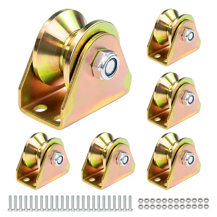 Buy 6 Pack Upgraded 2 inch V Groove Wheels, SMFANLIN Heavy Duty Rigid