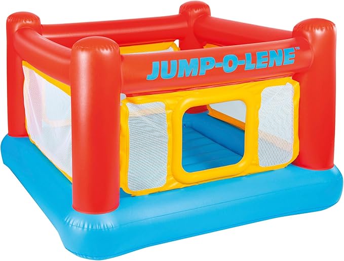Intex Castillo Hinchable para niños, Saltador Hinchable, 174x112 cm, Peso máximo 54 kg, niños Entre 3 y 6 años, Castillos hinchables,Parque Infantil, para Interior y Exterior (48260)