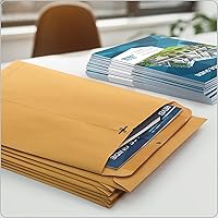 Vista 8 de Quality Park 9 x 12 Clasp Envelopes with Deeply Gummed Flaps, Great for Filing, Storing or Mailing Documents, 28 lb Brown Kraft, 100 per Box