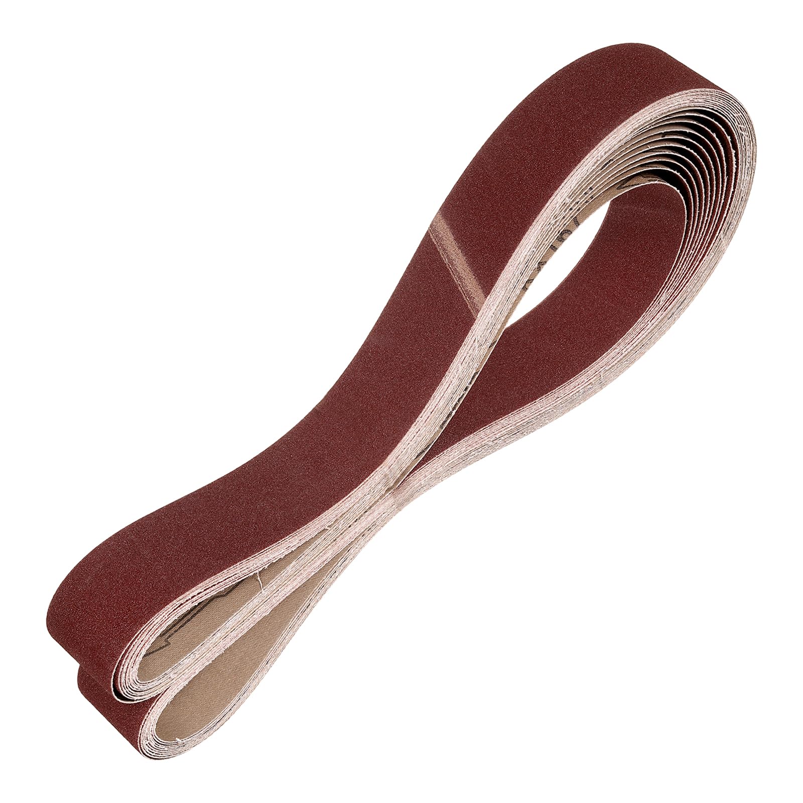 sourcing map Bandas de lijado de 50 mm x 1829 mm, 30 unidades de grano 40/120/400 de óxido de aluminio, lijadora abrasiva para carpintería, pulido de metal, afilador de cuchillos
