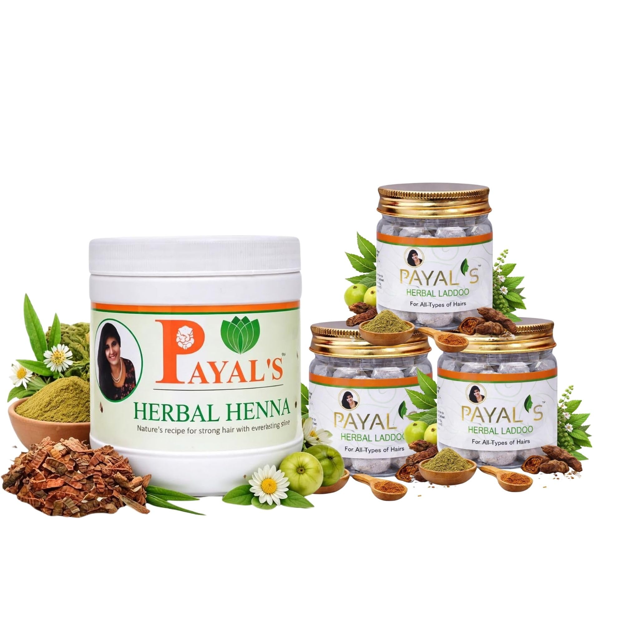 Payal's Herbal Henna and Herbal Laddoo Combo, For All Hair Types, Natural Hair Care For Men And Woomen-picture-33