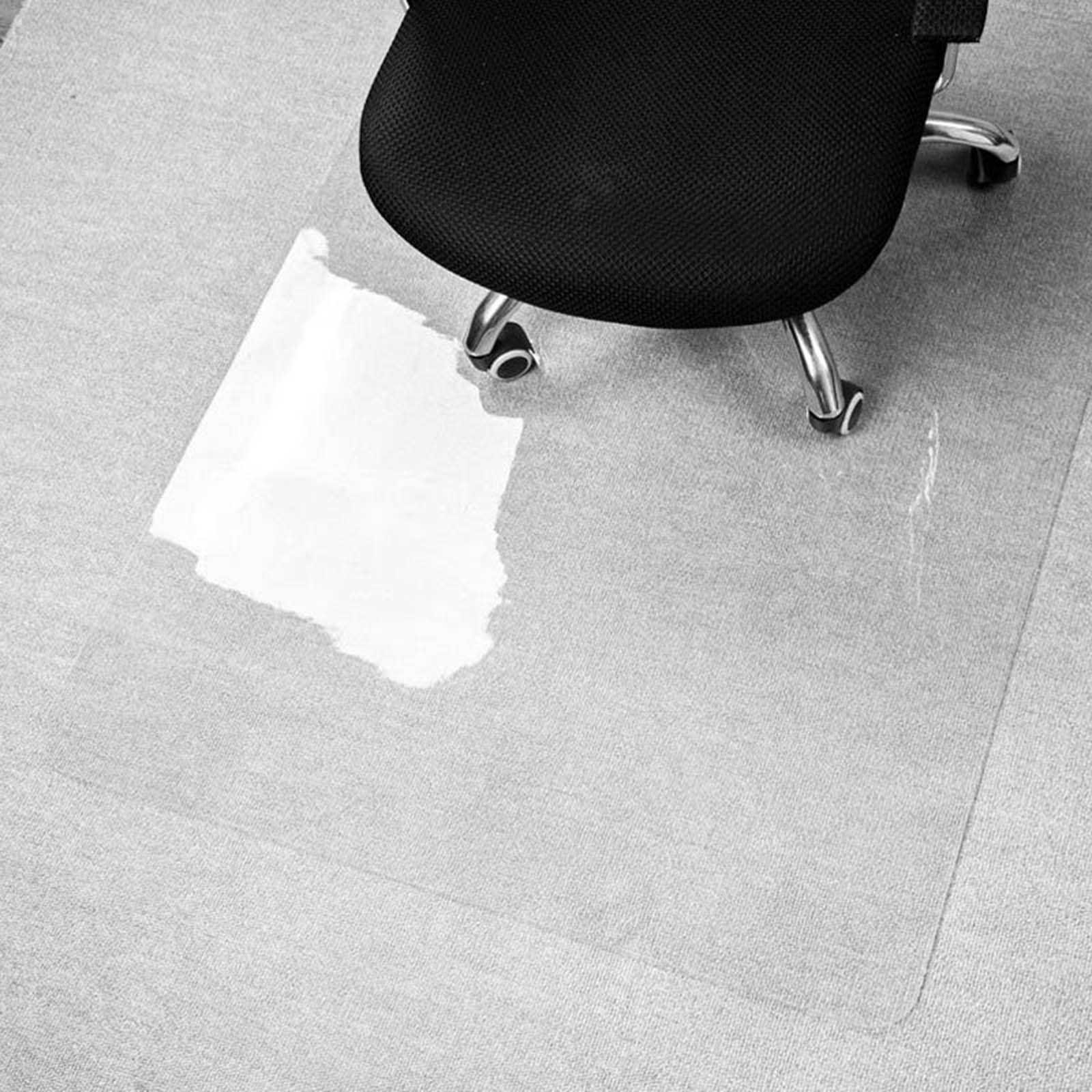 Tapete de PVC para silla de oficina para alfombra, tapete transparente para piso de madera dura, tapete de silla rodante para suelo de madera dura, tapete de piso de 1,5 mm de grosor, tapete debajo