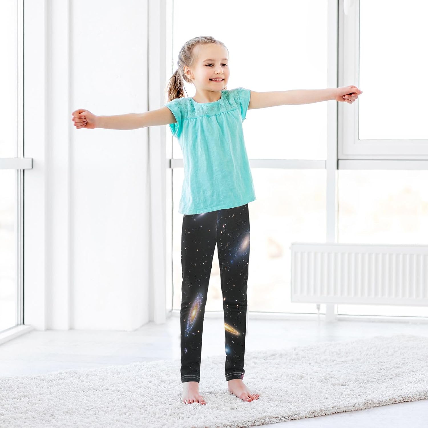 Fashion Girls Casual Leggings for Kids Toddler Printed Long Pant Bottoms Stretch and Soft
