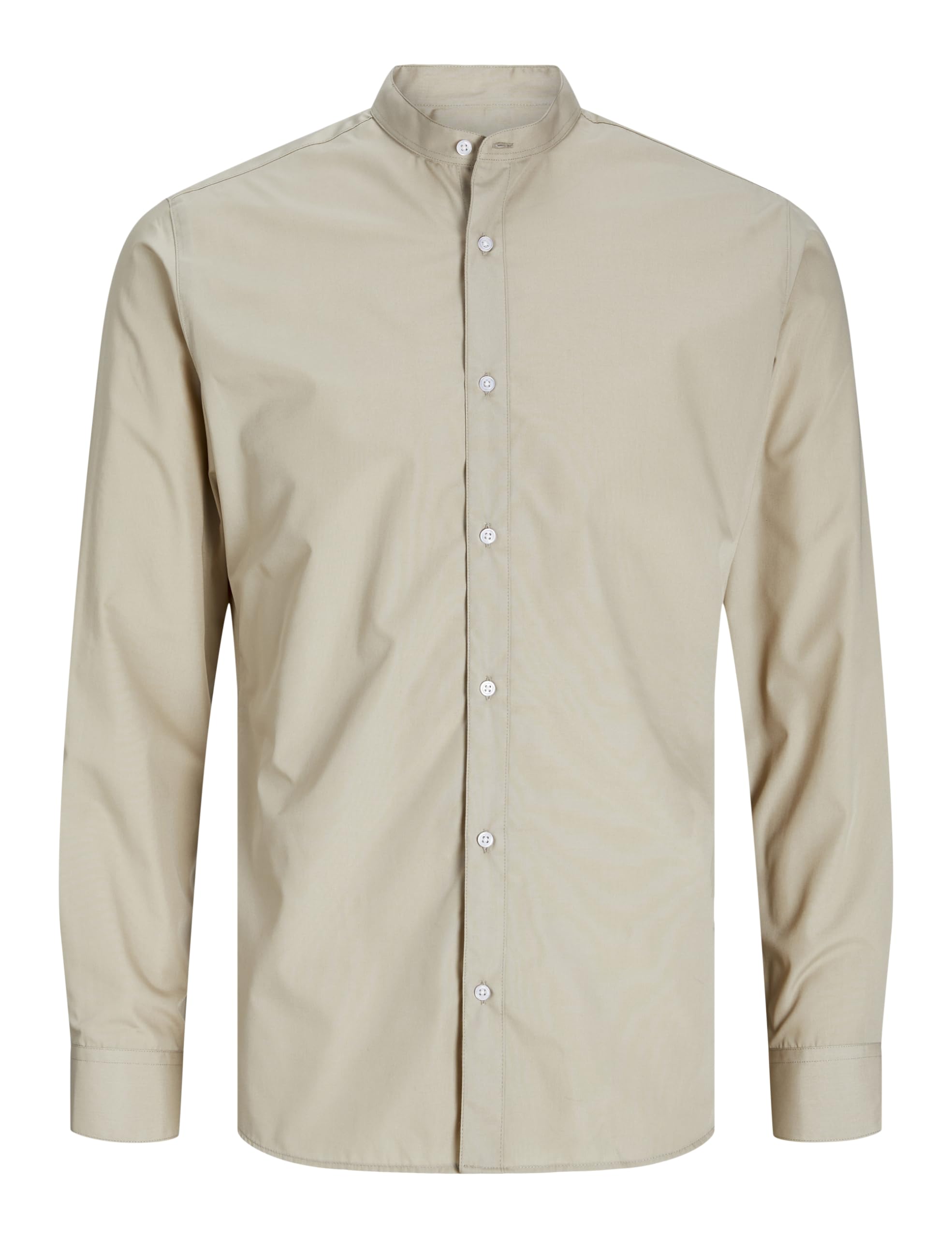 JACK & JONES JJJOE Shirt LS Plain Mao, Pure Cashmere, L