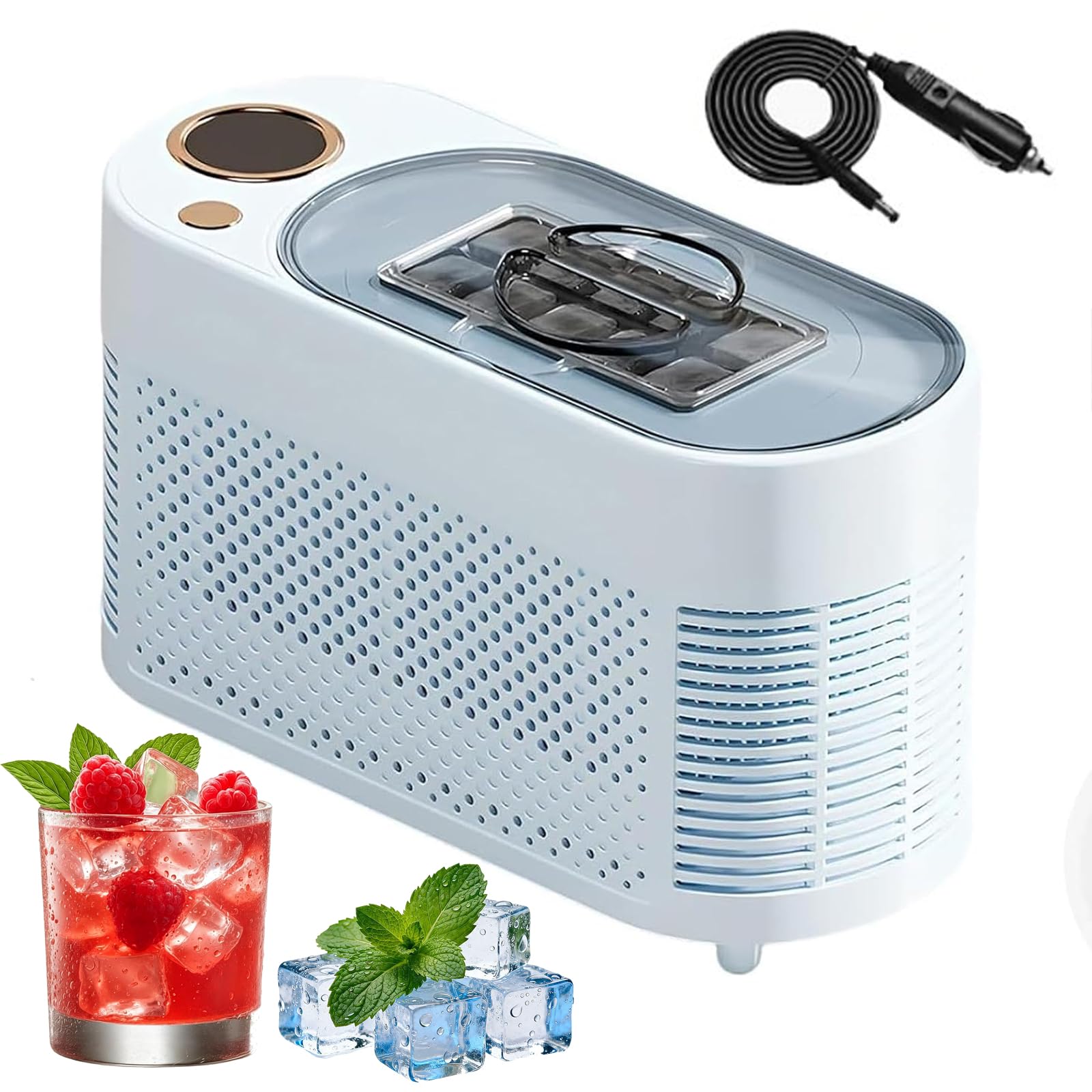 Machine à glaçons portable silencieuse 120W avec distributeur automatique de comptoir