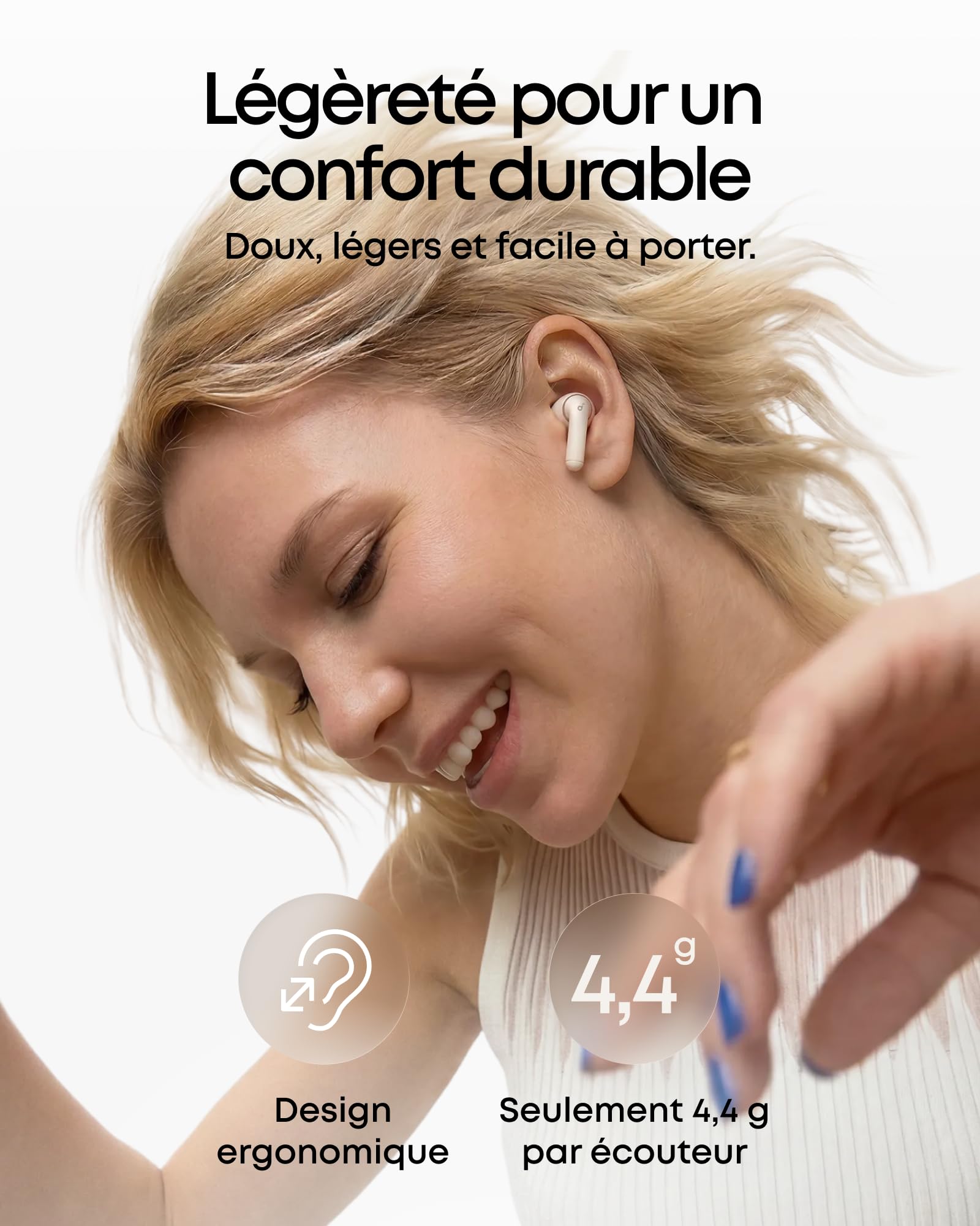 Soundcore Anker P42i écouteurs Bluetooth sans Fil avec ANC adaptative