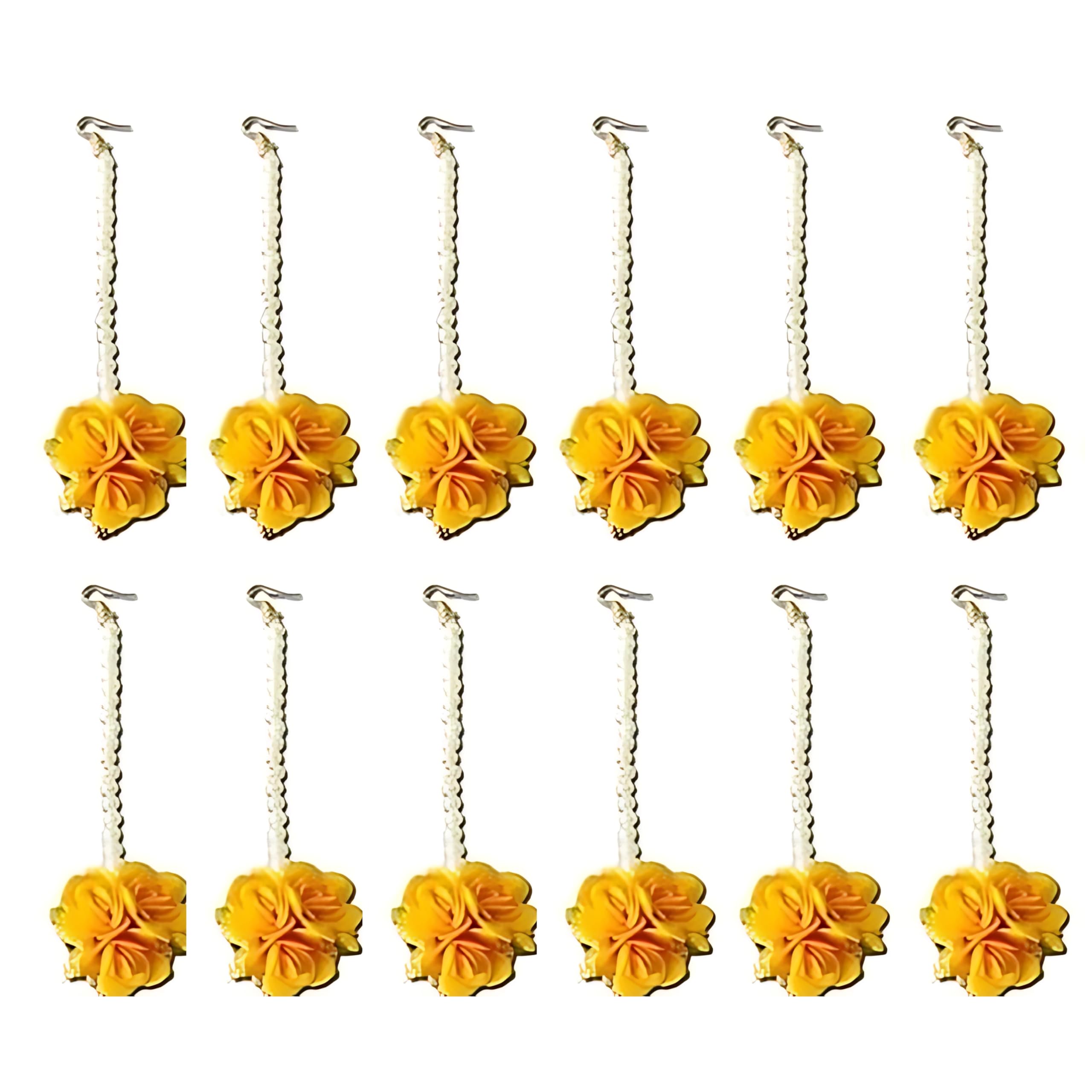 RR crafts Flower Maang Tikka Set for Wedding | Baby Shower | Shaadi| Haldi | Mehandi | Party in Yellow Colour for Girls and Women, Floral Jewellery/Jewelry Mangtika combo 12 Pcs (B0CQY7V5W4) Amazon Price History, Amazon Price Tracker