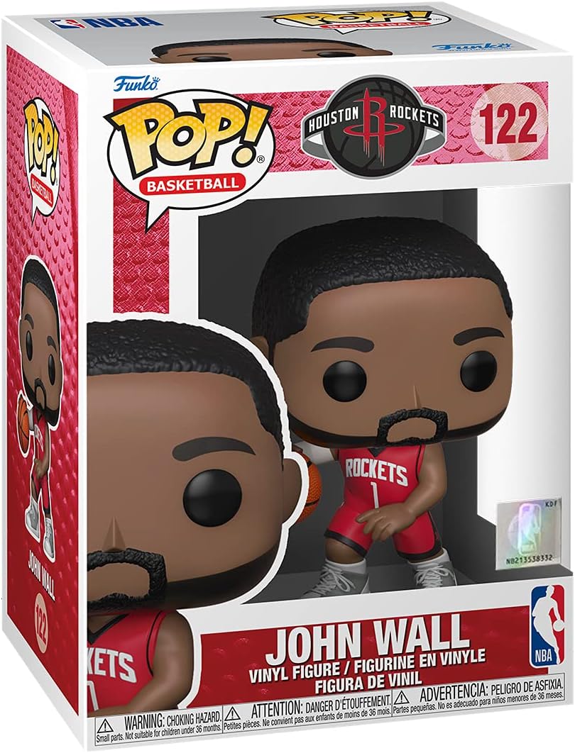 Funko POP! NBA: Rockets-John WallWall - (Red Jersey) - Collectable Vinyl Figure - Gift Idea - Official… - Image 3