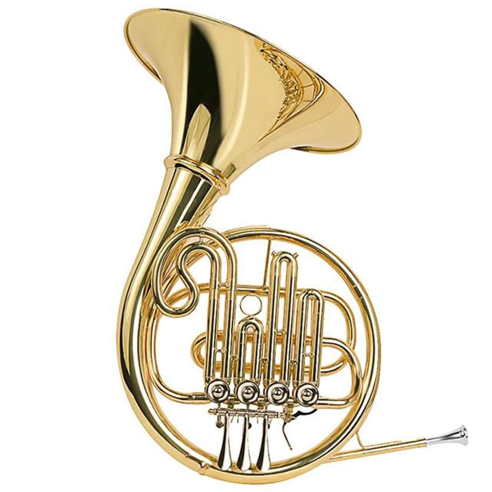 Róg Francuski Instrument Dęty Pojedynczy Klucz Z Mosiężnego Rogu Francuskiego Bb