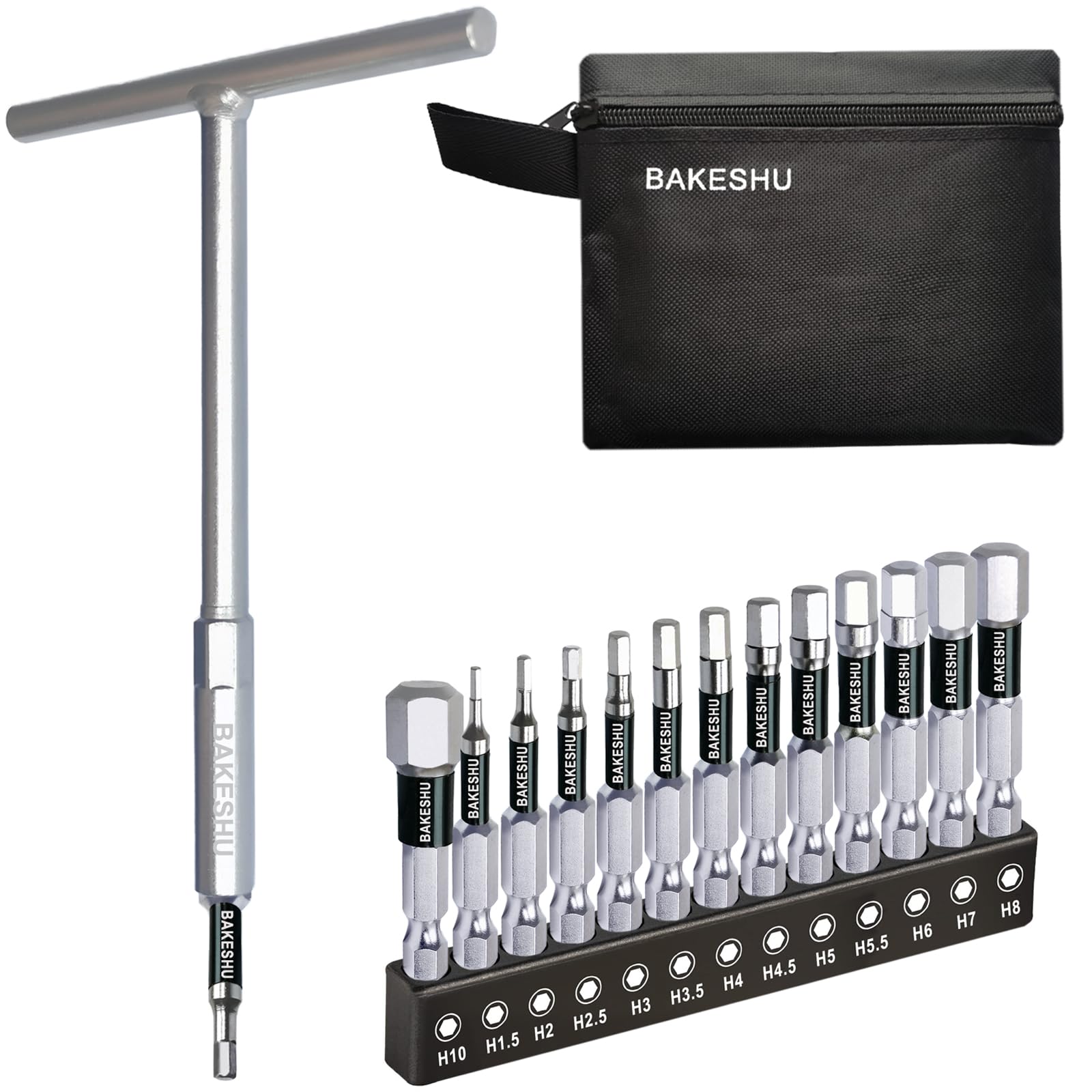 Juego de 13 llaves Allen con mango en T,juego de llaves hexagonales métricas de 1,5-10 mm.Para el montaje de muebles,bicicletas,motocicletas,mantenimiento mecánico y reparaciones domésticas