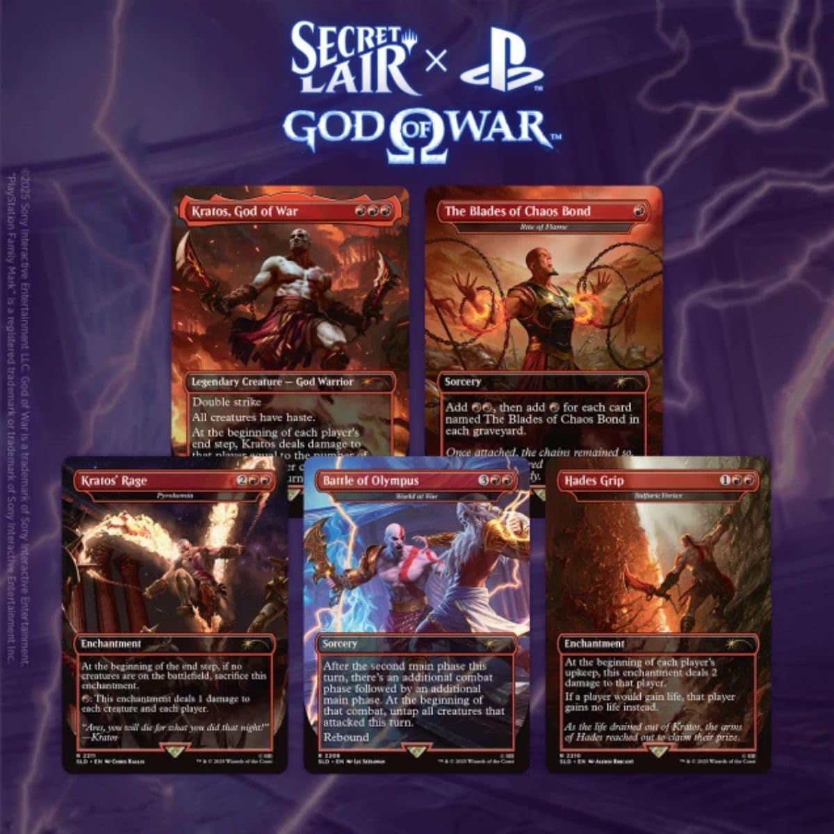 mtg シークレットレイヤー　GOD OF WAR Magic the Gathering Secret Lair x God of War: Greek (Non-Foil