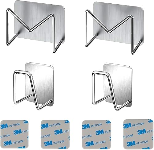 Soporte adhesivo para esponja para fregadero de cocina, sin perforaciones, accesorios de cocina, colgador pegajoso, organizador de fregadero, gancho