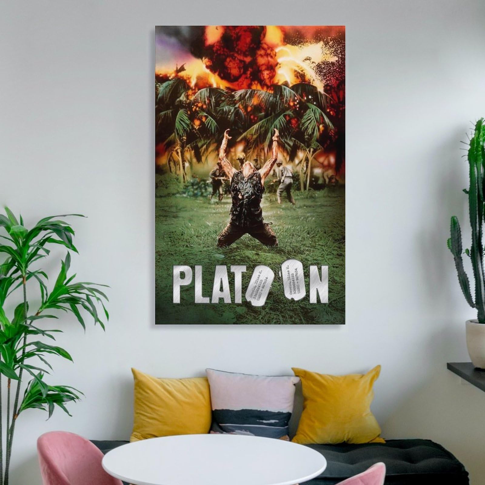 Amazon.co.jp: プラトーン Platoon 映画ポスター キャンバス ポスター