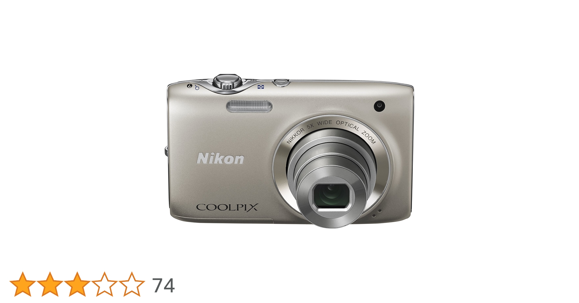 Amazon | NikonデジタルカメラCOOLPIX S3100 シャンパンシルバー