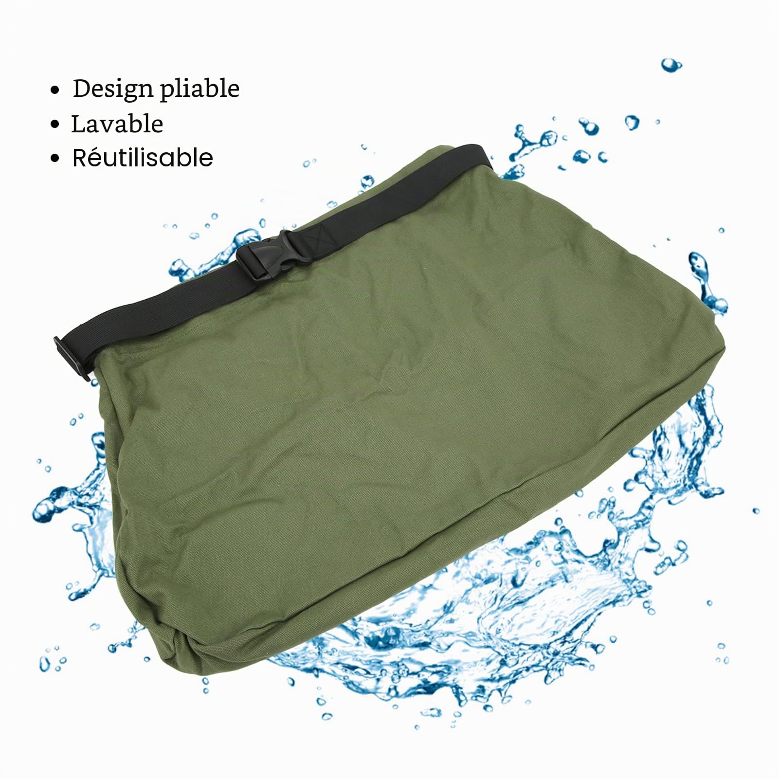 SOONHUA Sac de cueillette de champignons en tissu Oxford pliable, lavable et réutilisable pour la recherche de fruits