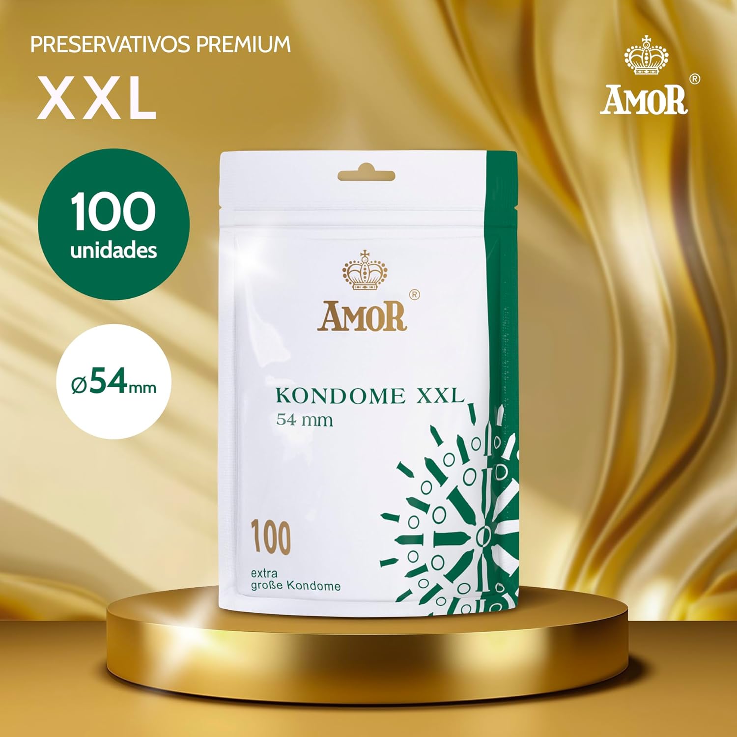 100 preservativos Amor XXL extra húmedos por 18,99€ ¡¡24% de descuento!!