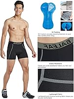 Vista 6 de BALEAF Pantalones cortos de ciclismo acolchados 3D para hombre, ropa interior de ciclismo MTB Liner