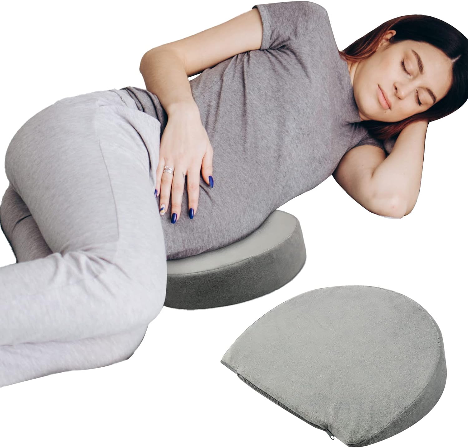 Wesiti 2 Pcs Pregnancy Wedge Pillows for Side Sleeping
