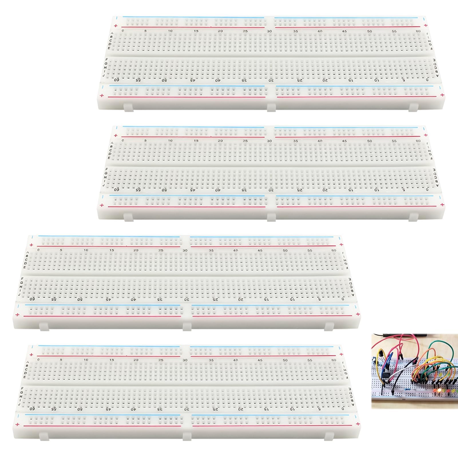 MB-102 830 Kontakte Breadboard (groß) - Steckbrett Raspberry Pi Experimentier MB-102 830 Kontakte Breadboard (groß) - Steckbrett Raspberry Pi Experimentier