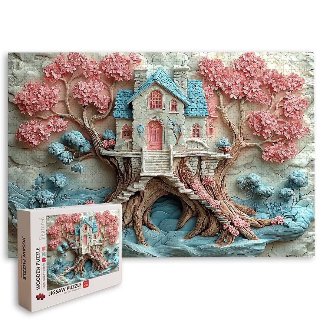 Puzzle Flores de Cerezo, Puzzle 3000 Piezas, Rompecabezas para Regalo -8124