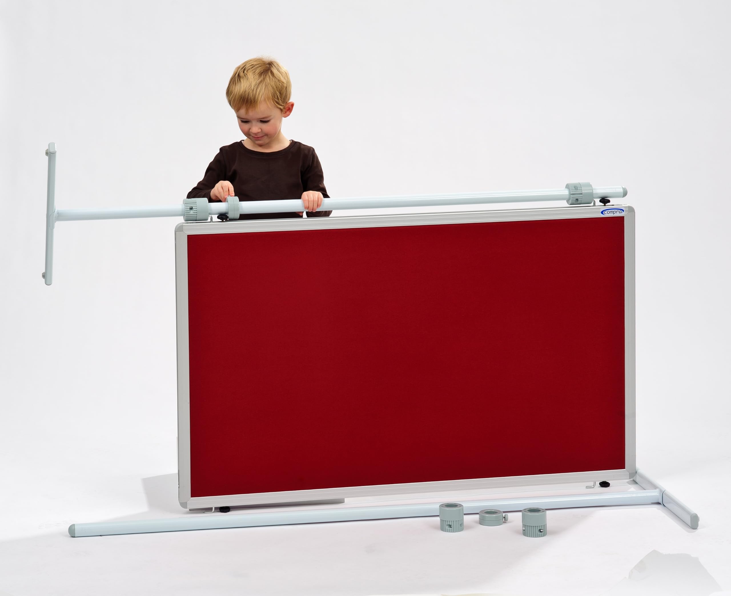 Betzold Stellwandtafel mit Stoffoberfläche – kleine Moderationstafel, Trennwand