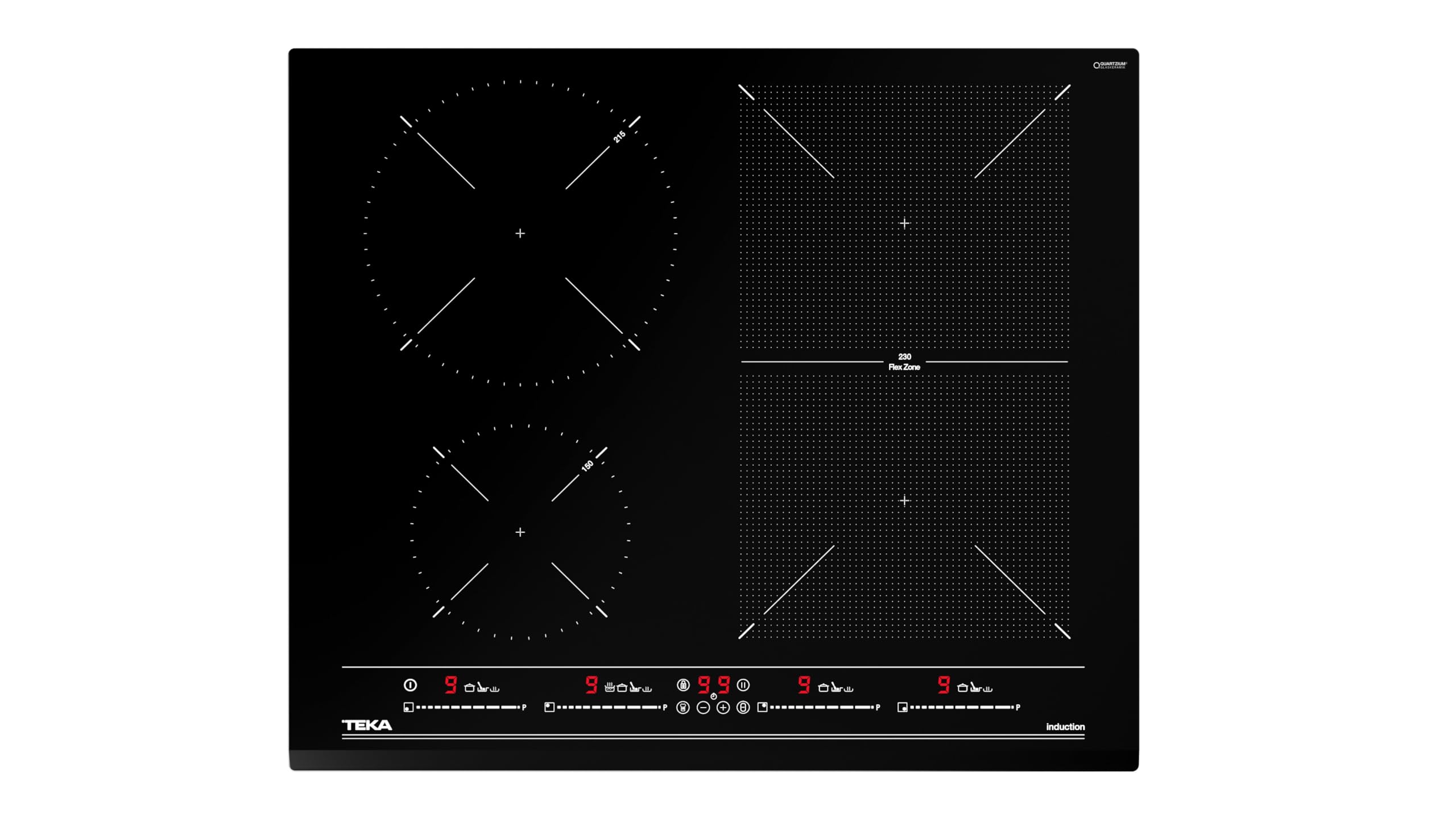 Teka 112510019, Piano cottura a induzione, 60 cm IZF 64440 BK MSP, Black glass