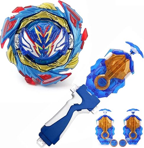 Bey Battling Tops Burst Booster DB B-187 Savior Valkyrie .Sh-7  Valtryek B-184 Launcher LR Left Right Spin DB Layer System Bays Launcher Grip Metal