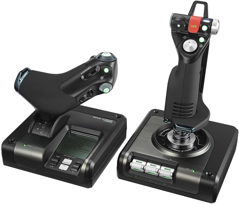 Logitech G Saitek X52 Pro Flight Control System - Black/Silver