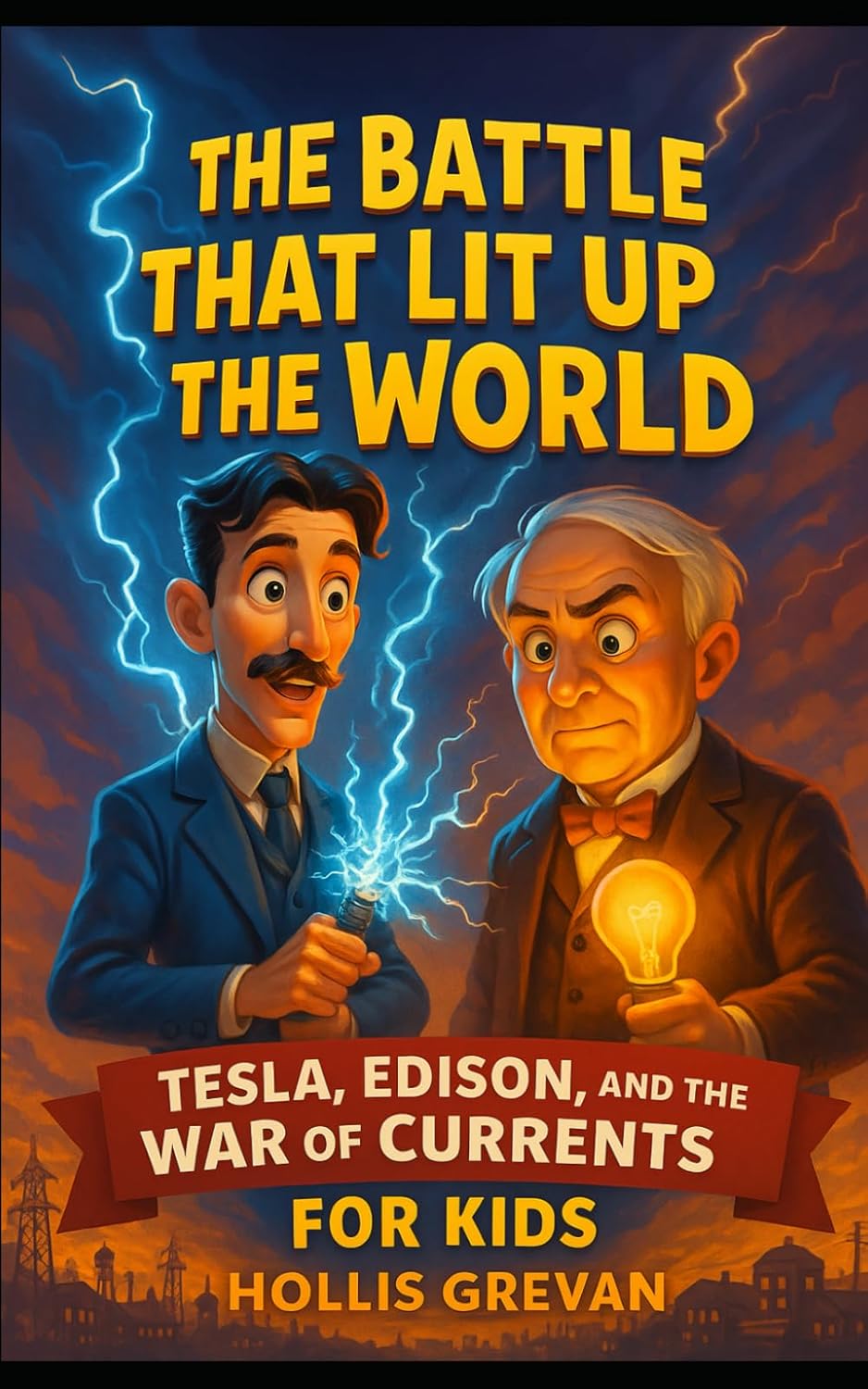 The Battle That Lit Up the World: Tesla, Edison, and the War of Currents For Kids      Paperback – November 6, 2025