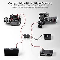 Vista 3 de Alvin's Cables D-tap - Cable divisor Dtap macho a 4 puertos hembra macho a 4 puertos hembra Splitter Hub Cable de alimentación para ARRI RED Teradek