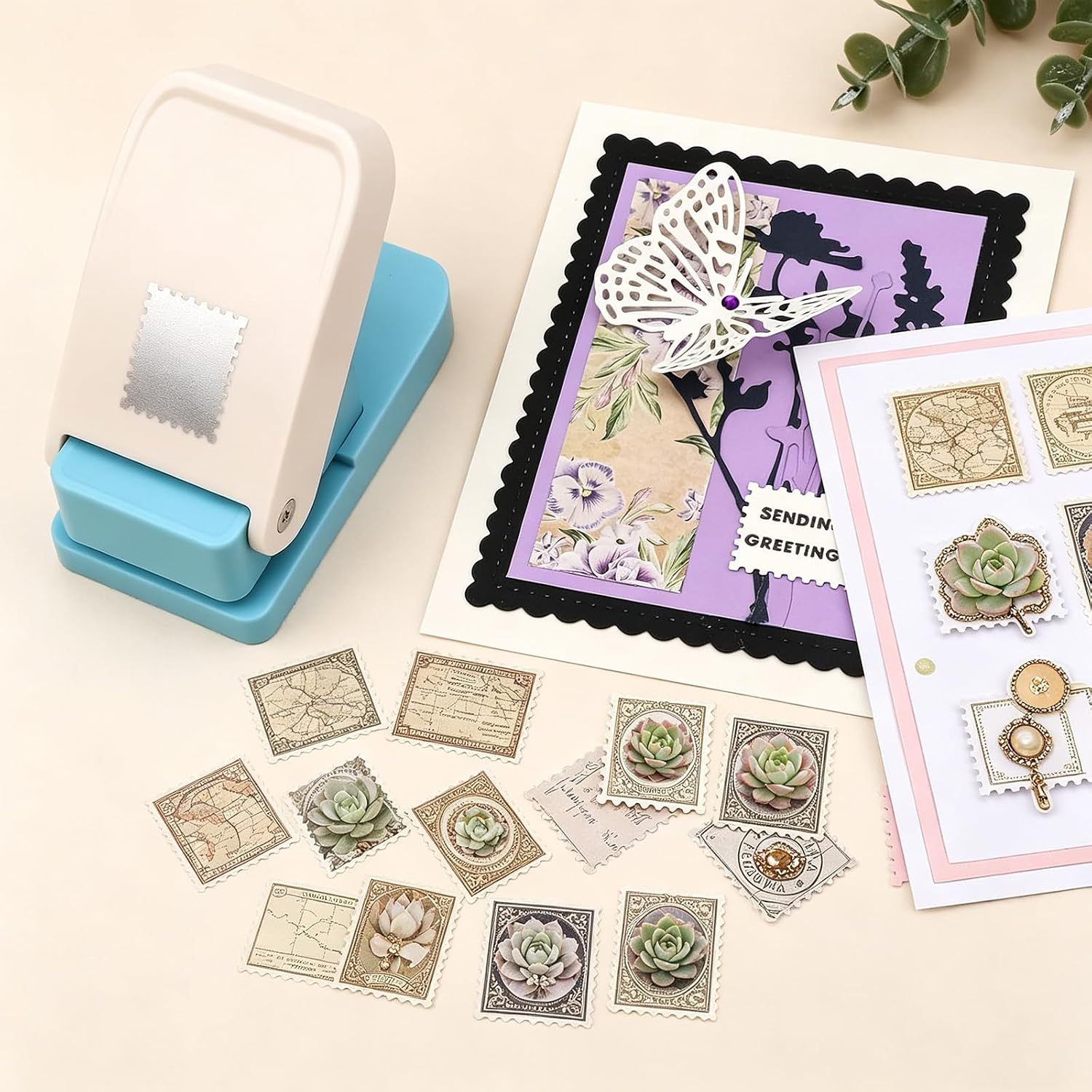 3 Pcs Stamp Punch Set, Rectangular 1.5x1.25, 1x0.8, 0.6x0.5