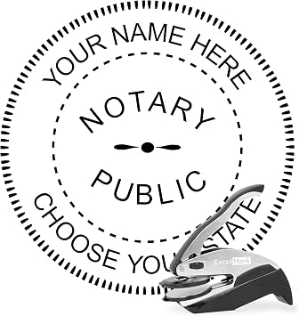 ExcelMark Notary Embosser for All 50 States- Official State Seal All 50 States