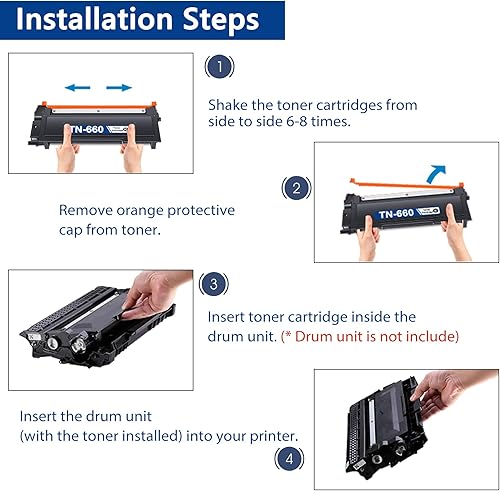 Miniatura 5 de TN660 Cartucho de tóner de alto rendimiento de repuesto para Brother TN 660 TN630 para usar con impresora HL-L2300D HL-L2380DW HL-L2320D DCP-L2540DW