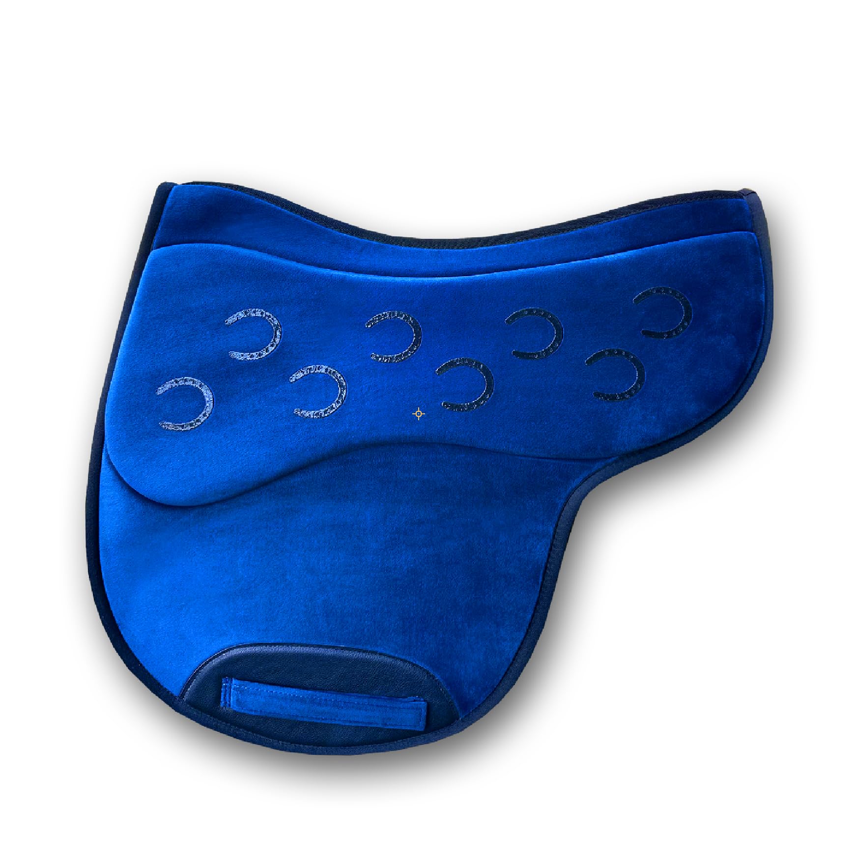 Blue General purpose numnah saddle pad with integrated tech foam panels. Zero slippage (Single Sided Anti Slip, Small/Medium saddles from 16 - 17.5")