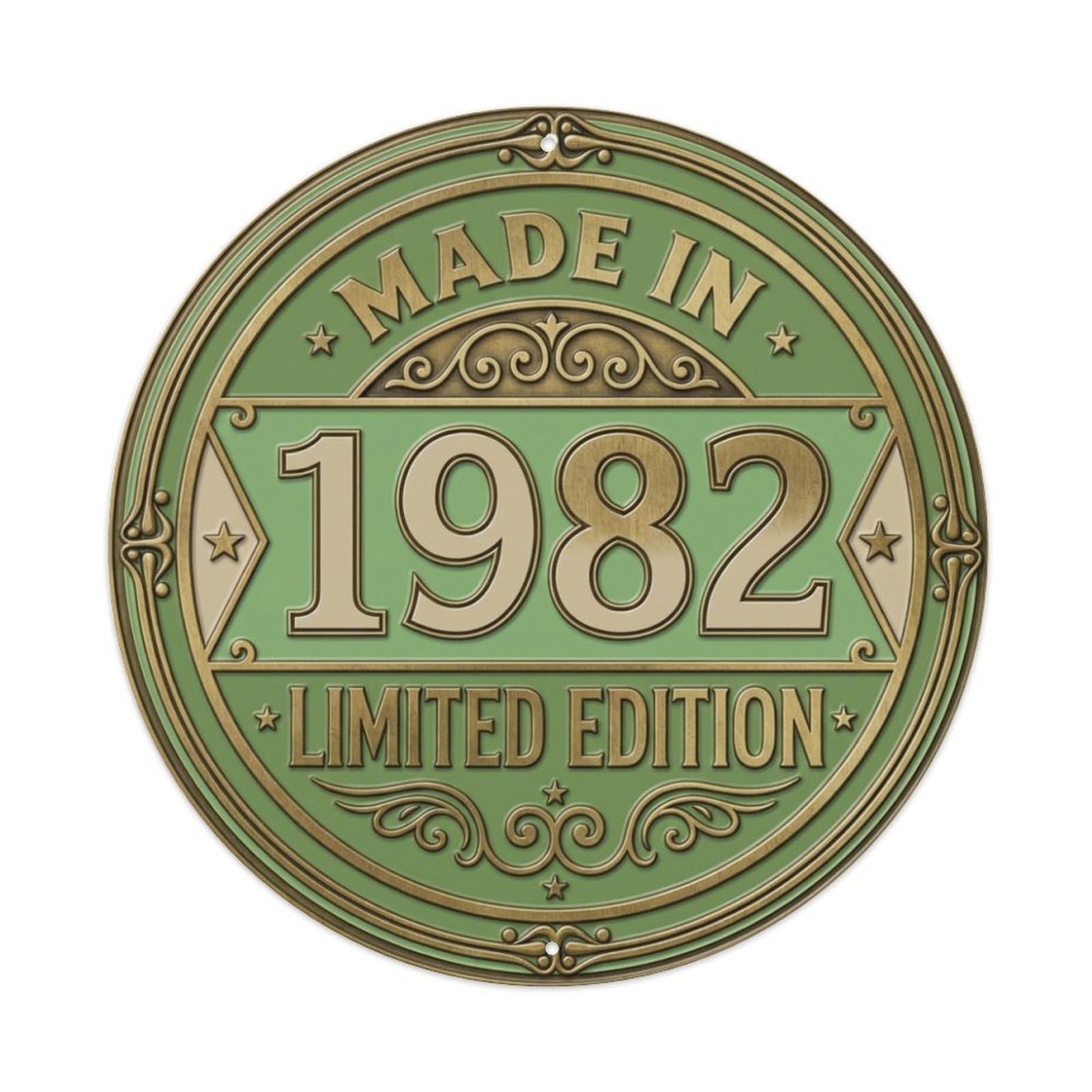 Made In 1982 Limited Edition Metal Tin Sign