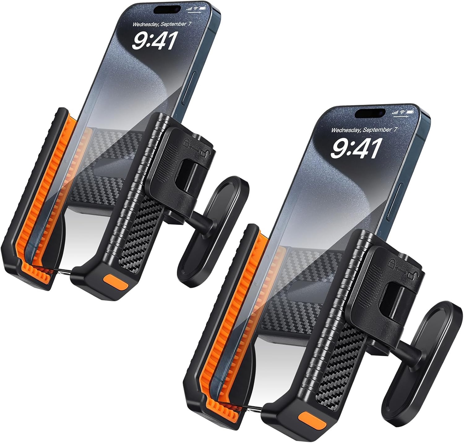 Golf Cart Phone Holder Magnetic,360° Rotation Golf Cart Phone Mount for Cellphone Golf Cart, Golf Cart Accessory & Great Gift, Orange?1PCS