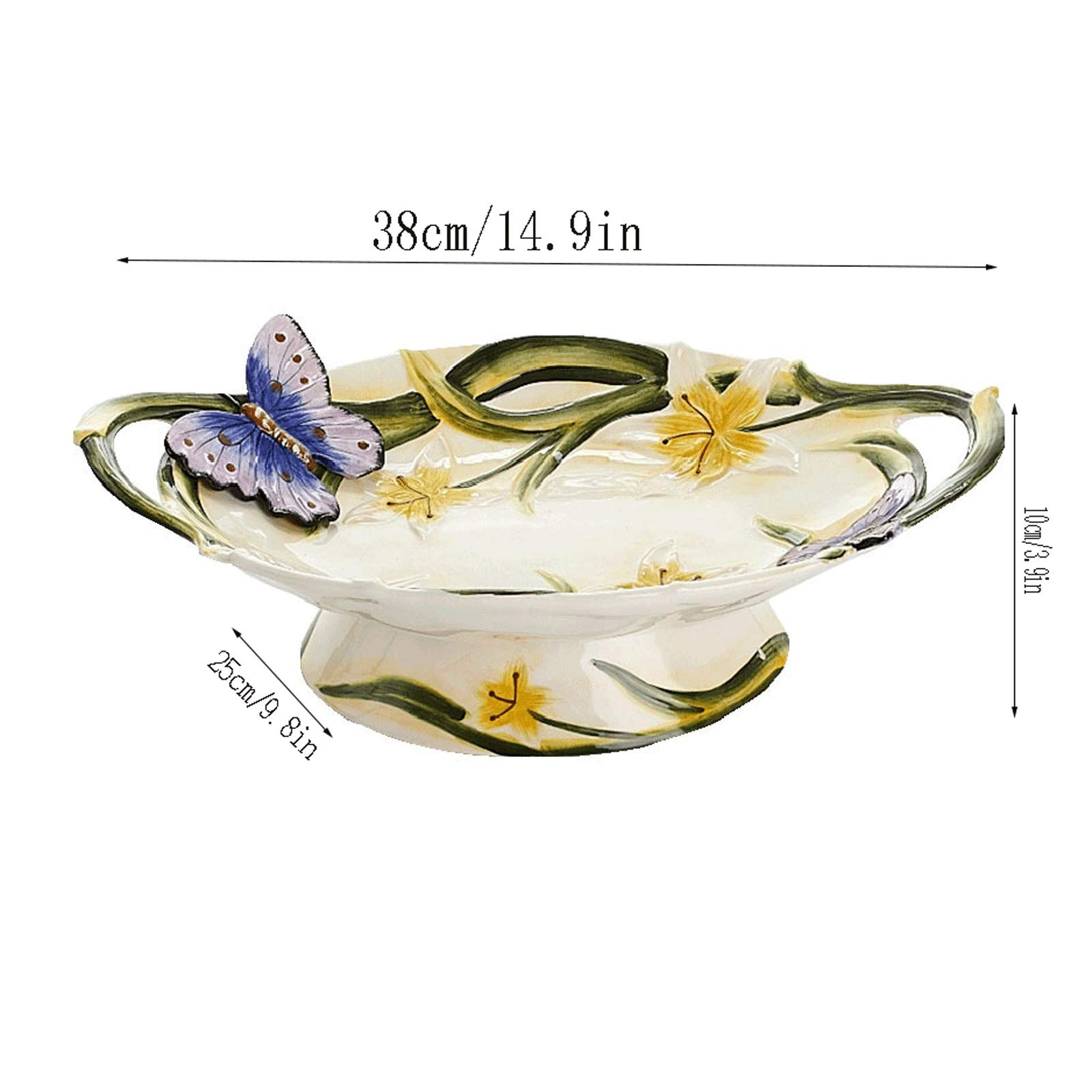 Miski na owoce kreatywna ceramiczna miska na owoce duży talerz na owoce salon stolik kawowy orzech przekąska talerz na owoce idealny prezent ślubny kosz na owoce